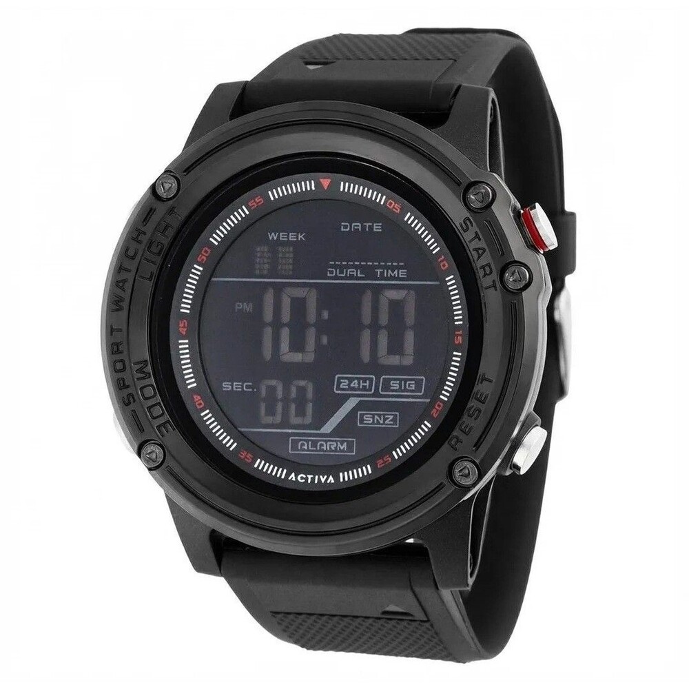 Activa Voyager of Time X Invicta Men's Digital Watch - 52mm, Black ACW8125-001